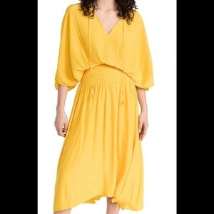 Ramy Brook Harmonie Yellow Maxi Dress XXS NWT